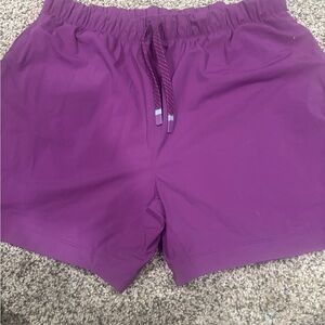 Fabletics Women's Athletic Shorts in Rich Purple